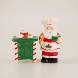 Baker Santa Salt and Pepper Set Cracker Barrel Exclusive VHTF NIB LAST ONE